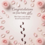 congrats on baby girl card