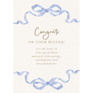 congrats on success card