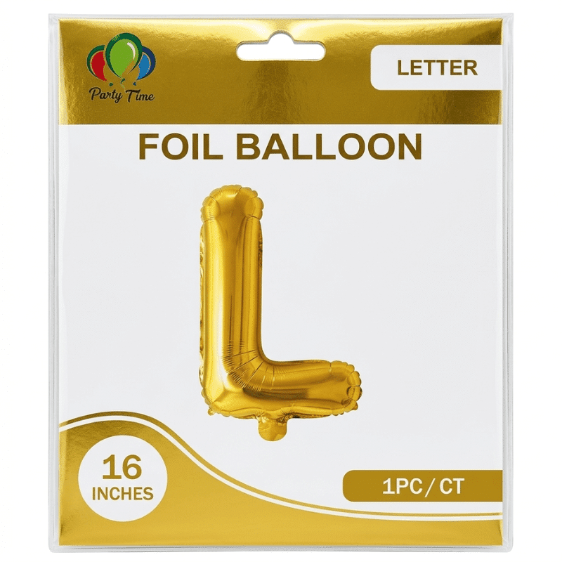 gold L letter foil balloon gold L letter foil balloon