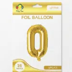 gold Q letter foil balloon