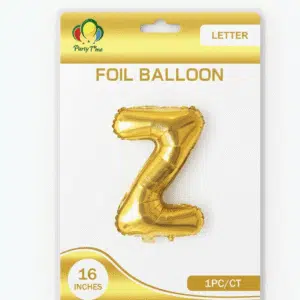 gold Z letter foil balloon