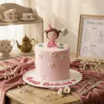 pink cute girl cake