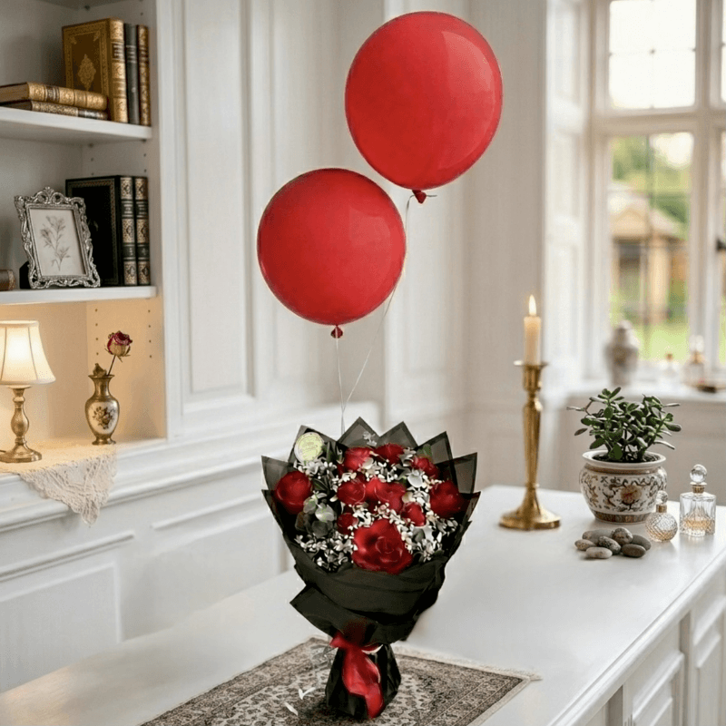 red vibe bouquet