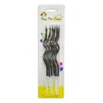 spiral black candles
