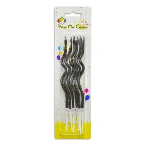 spiral black candles