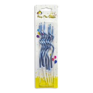 spiral blue candles