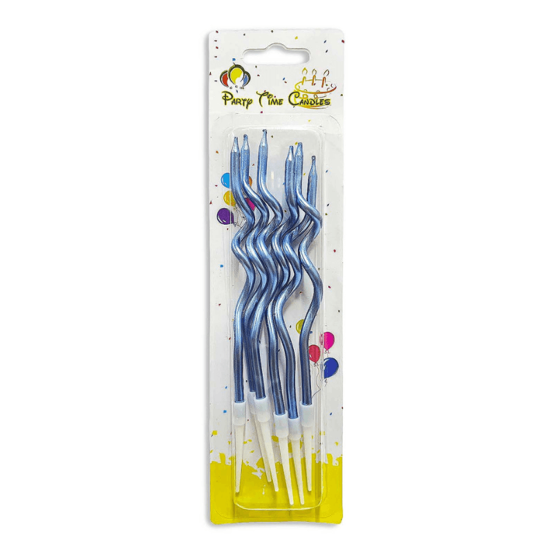 spiral blue candles spiral blue candles