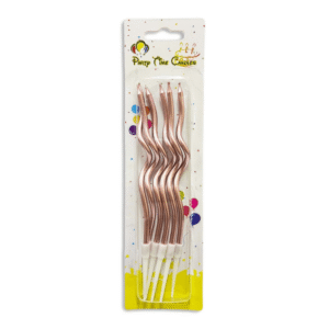 spiral brown candles