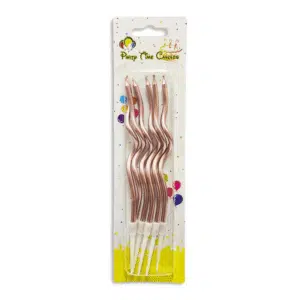 spiral brown candles