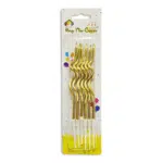 spiral golden candles