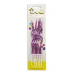 spiral purple candles