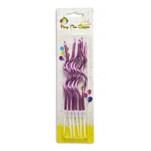 spiral purple candles