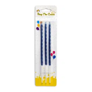swirl blue candles