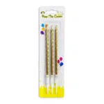 swirl golden candles