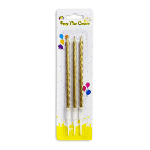 swirl golden candles