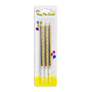 swirl golden candles