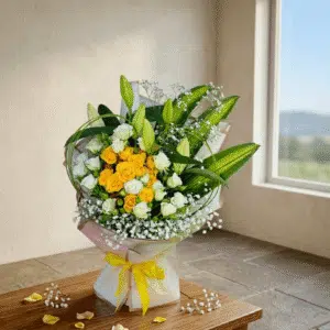 whimsical yellow bouquet