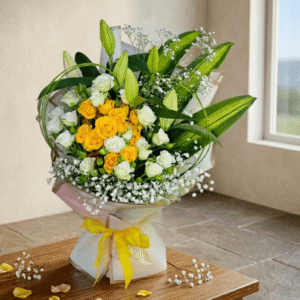 whimsical yellow bouquet