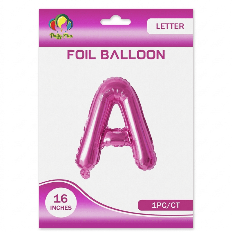 Pink A Letter Foil balloon Pink A Letter Foil balloon