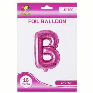 Pink B Letter Foil balloon