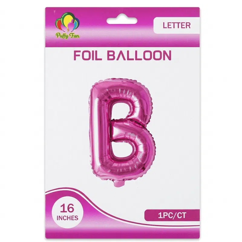 Pink B Letter Foil balloon Pink B Letter Foil balloon