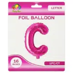 Pink C Letter Foil balloon