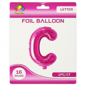 Pink C Letter Foil balloon