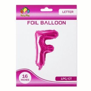 Pink F Letter Foil balloon