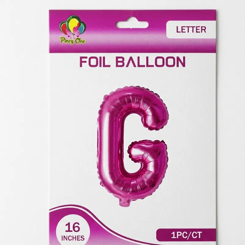 Pink G Letter Foil balloon Pink G Letter Foil balloon