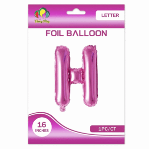 Pink H Letter Foil balloon