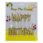 happy birthday letters candle
