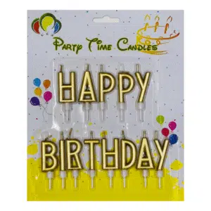 happy birthday letters candle
