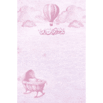 pink clouds greeting card