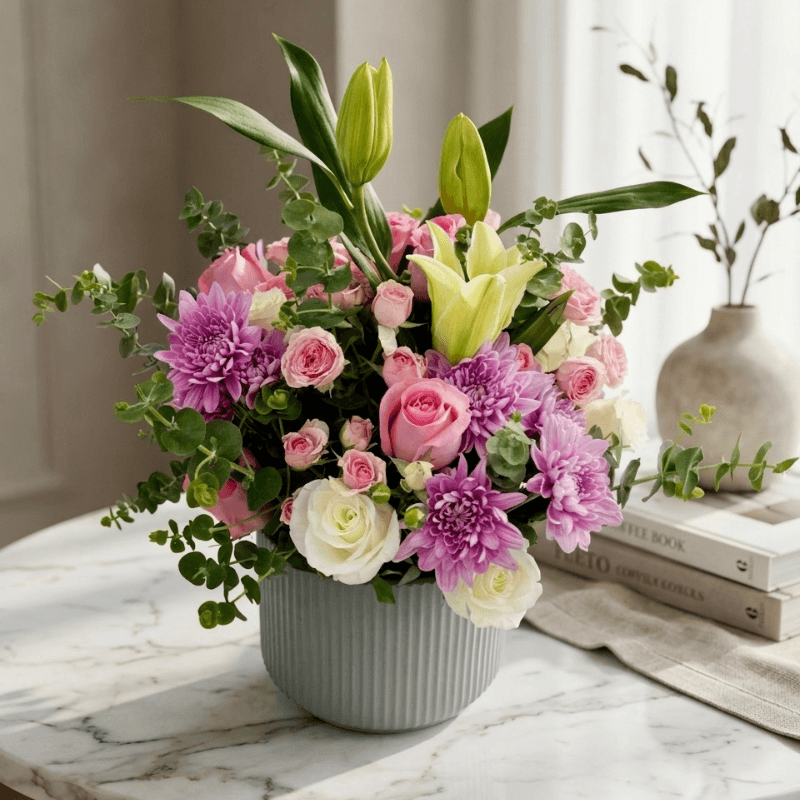 pink roses luxury bouquet