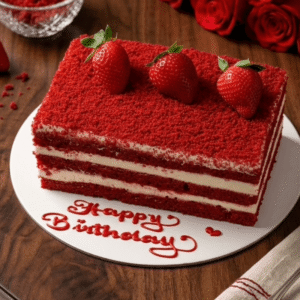 red velvet strawberry delight