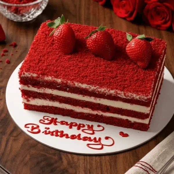 red velvet strawberry delight
