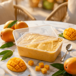 Isfahan Mango Ice cream with delicious taste