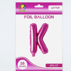 Pink K Letter Foil balloon