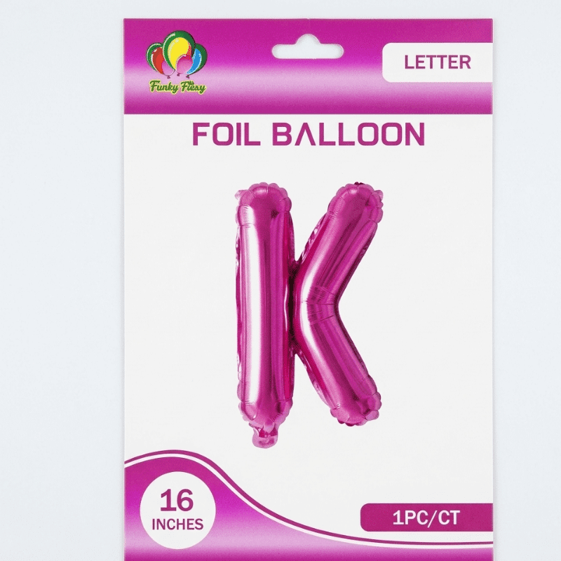 Pink K Letter Foil balloon Pink K Letter Foil balloon