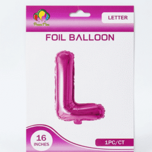 Pink L Letter Foil balloon