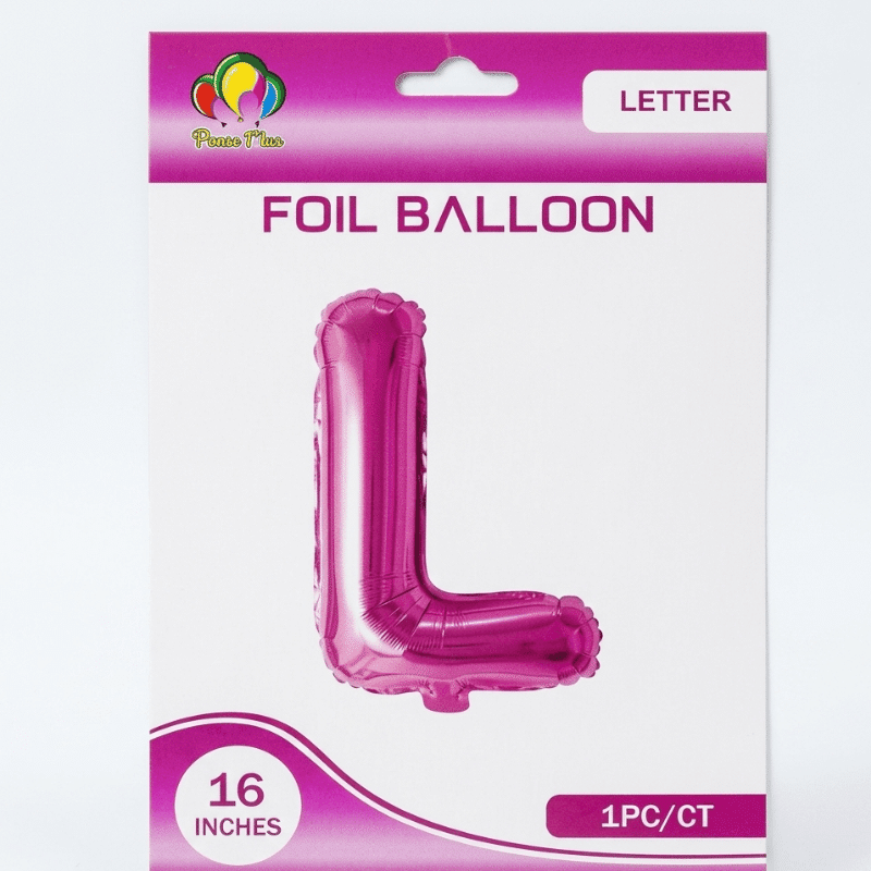 Pink L Letter Foil balloon Pink L Letter Foil balloon