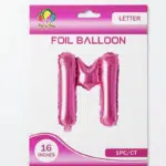 Pink M Letter Foil balloon