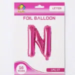Pink N Letter Foil balloon