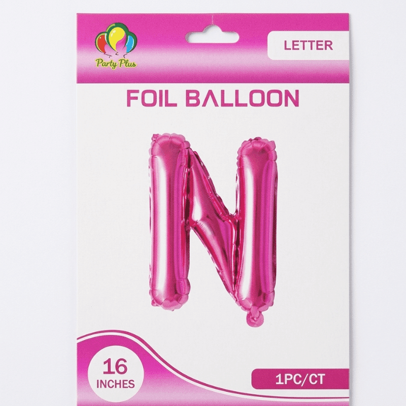 Pink N Letter Foil balloon Pink N Letter Foil balloon