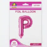 Pink P Letter Foil balloon