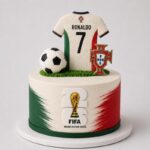 cristiano jersey portugal football cake