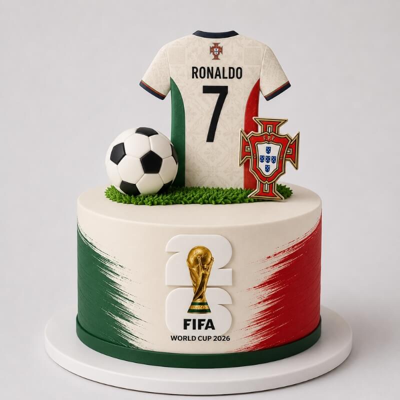 cristiano jersey portugal football cake cristiano jersey portugal football cake