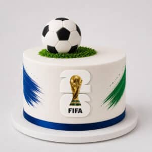 fifa world cup theme football cake