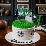 footbal goal cake