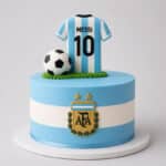 messi jersey argentina football cake